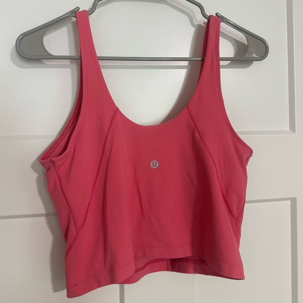 Coral/ watermelon pink Lululemom align tank top